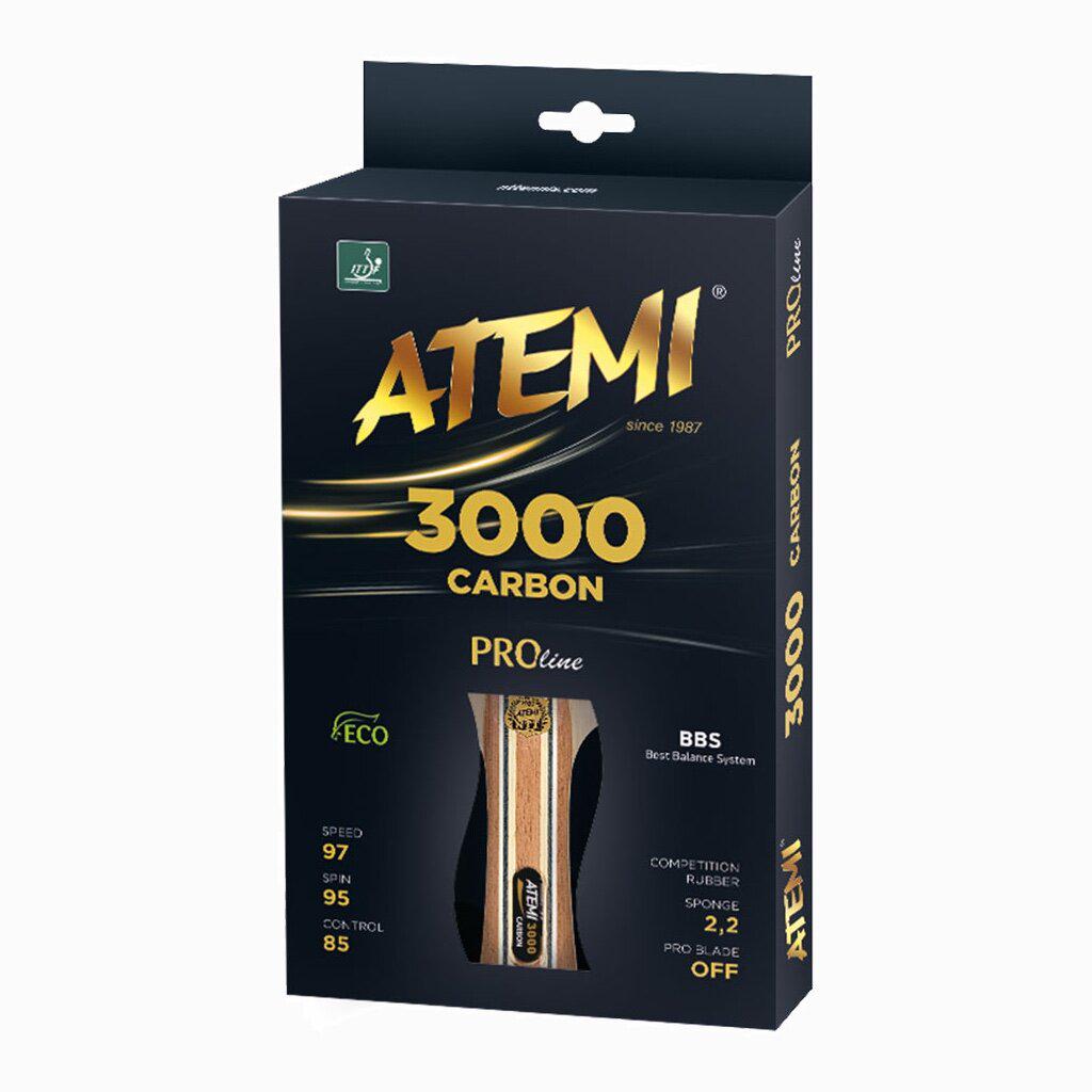 Ракетка для настольного тенниса Atemi 3000 PRO Carbon ECO-Line - фото 3