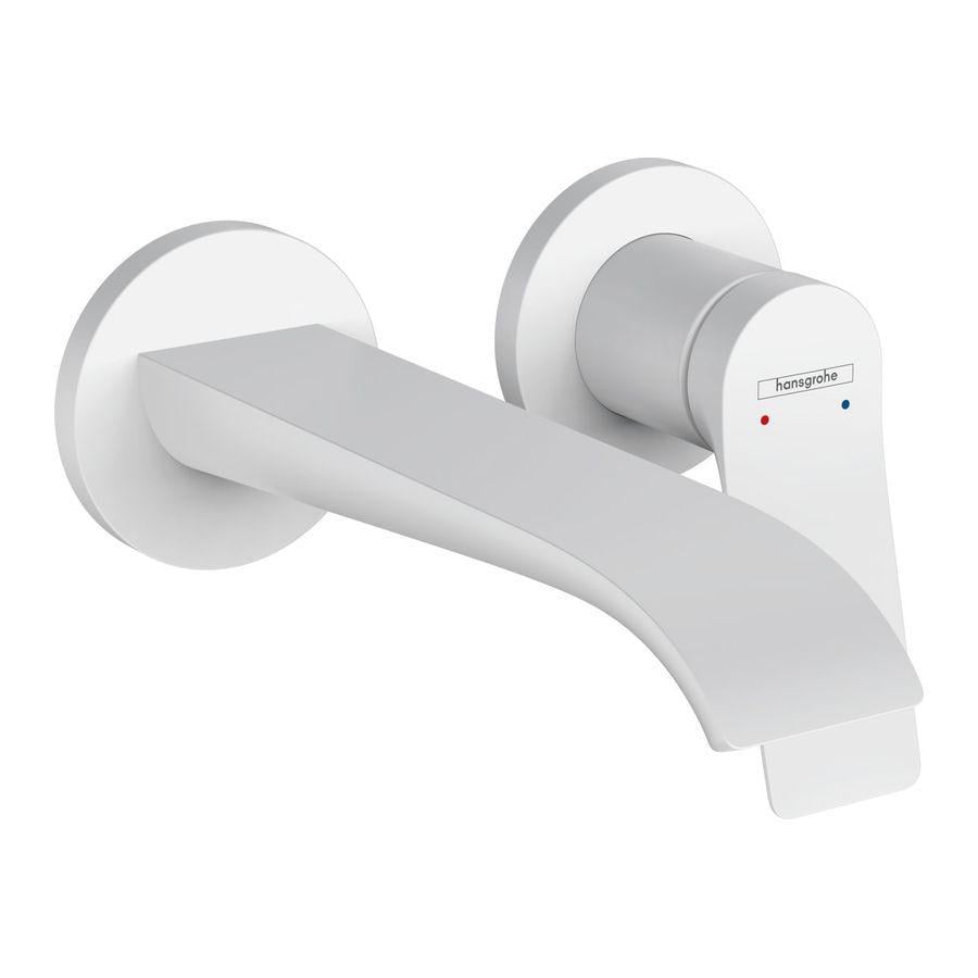 Смеситель для умывальника Hansgrohe Vivenis 195 из стены White Matt (75050700)