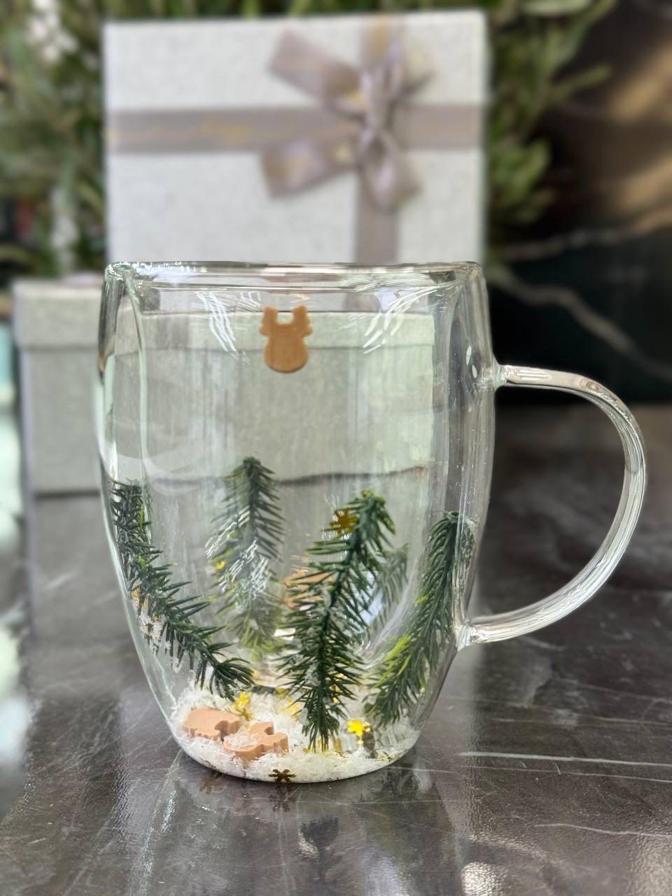 Кружка Olens Новорічний настрій з подвійними стінками 300 мл (8030-544) - фото 1 Кружка Olens Новорічний настрій з подвійними стінками 300 мл (8030-544) - фото 1