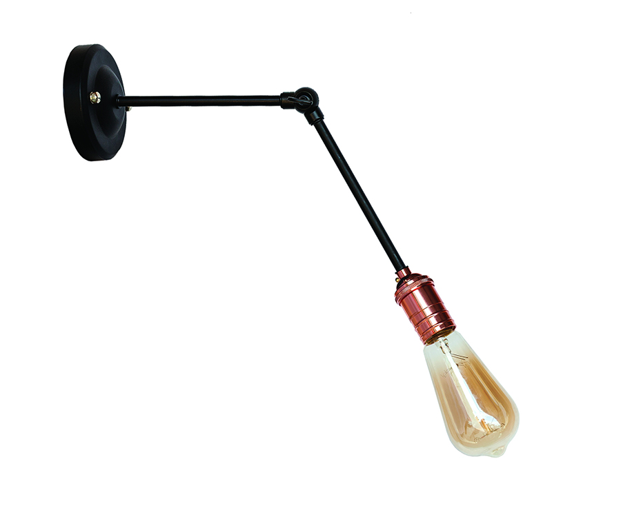 Бра Levistella Lofty с патроном AMP17 Черный/Розовое золото (1963530771)