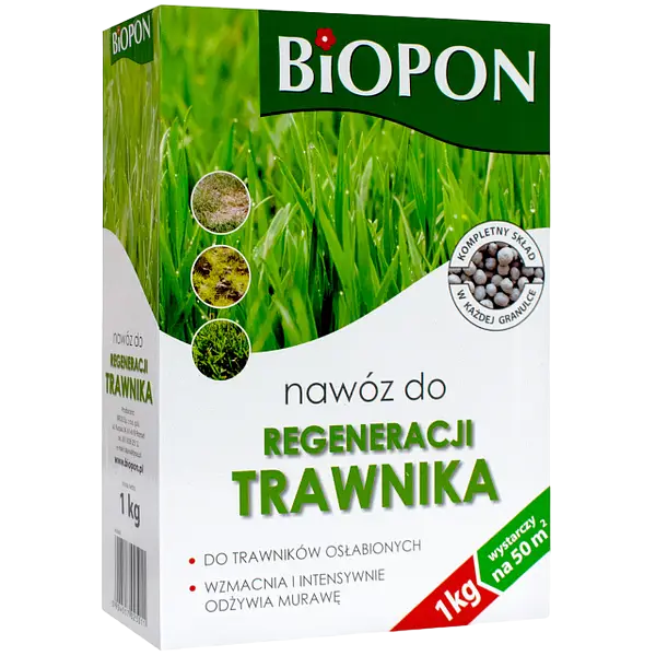Удобрение ганулированное Biopon для восстановления газона 1 кг (R50139)