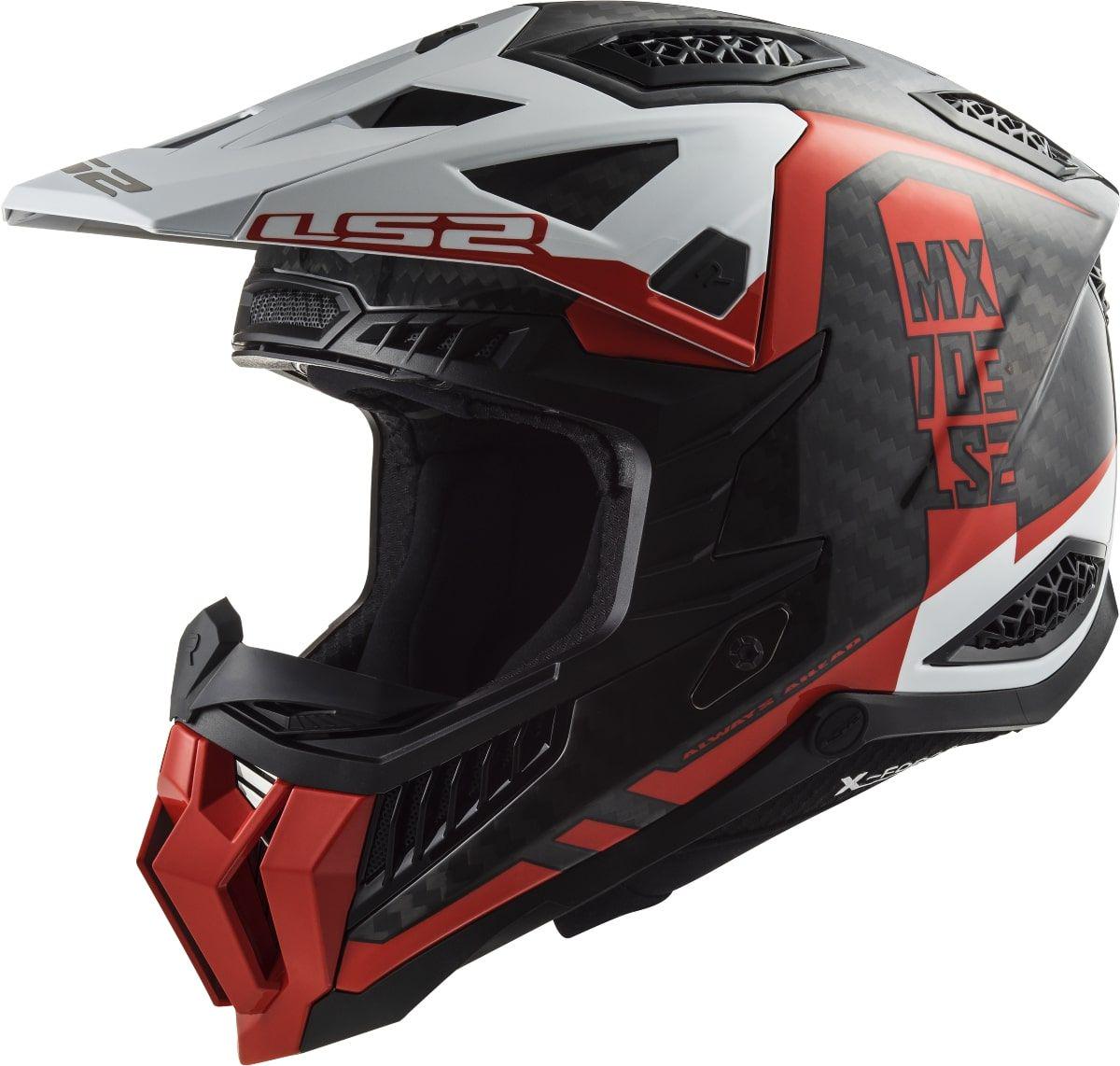 Мотошолом LS2 MX703 C X-Force Victory XL Red/White (32113)