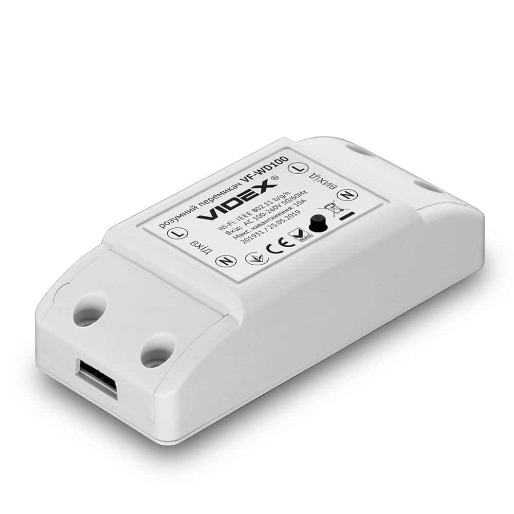 Умный переключатель Videx WiFi Белый (3112831) Умный переключатель Videx WiFi Белый (3112831)