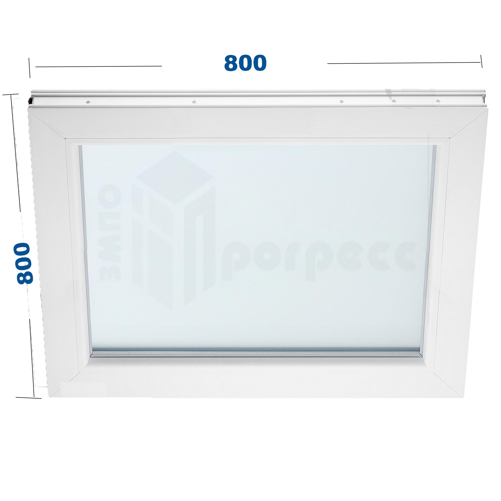 Окно металлопластиковое WDS Miroplast глухое 800х800 мм - фото 3