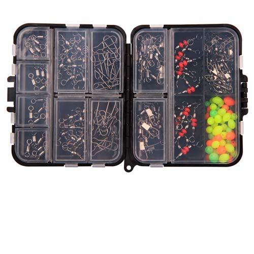 Набор рыболовной оснастки 140шт в удобном кейсе, оснастка для рыбалки