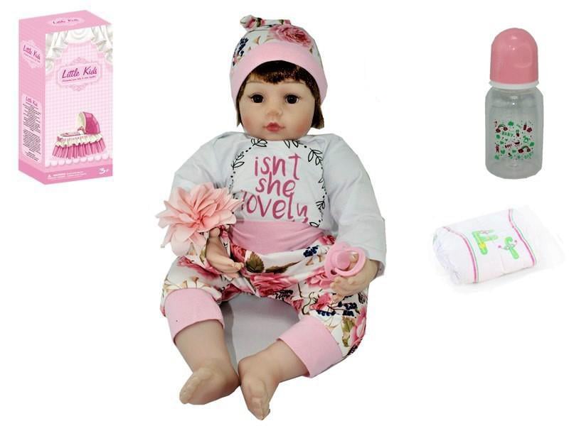 Кукла виниловая Reborn Девочка 60 см AD2201-8