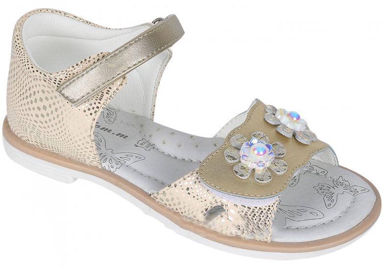 Кожаные босоножки Tom.m 5166E р. 30 Золотой Кожаные босоножки Tom.m 5166E р. 30 Золотой