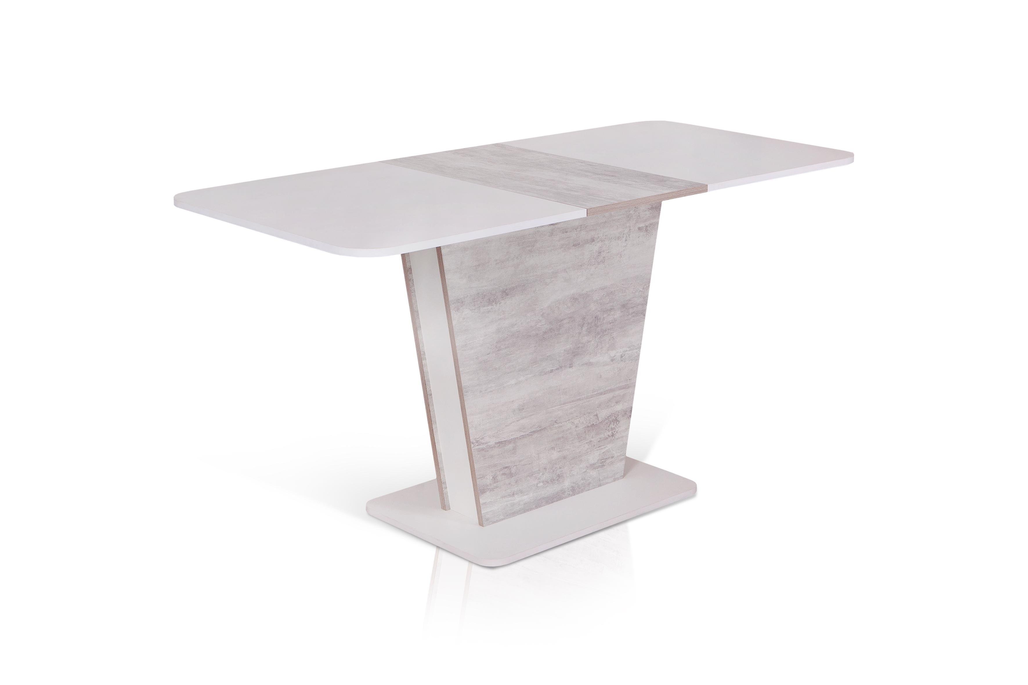 Обеденный стол Флеш Спарк 1100/1450х680х760 мм Белый/Урбан (GAА0051340) - фото 1