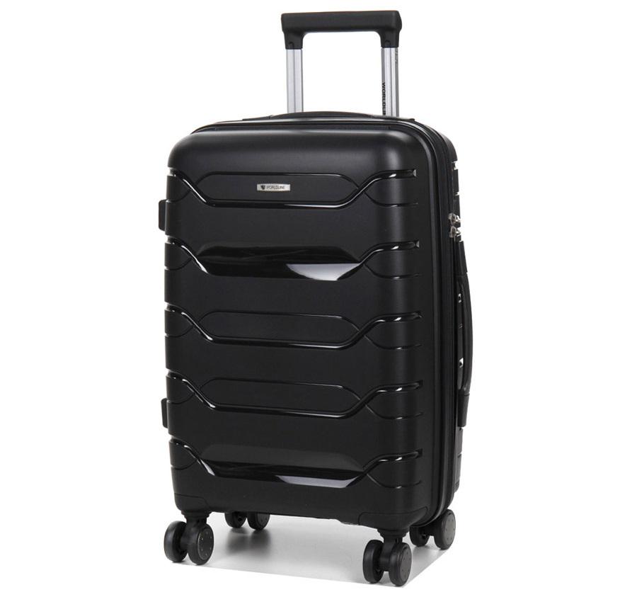 Чемодан маленький AIRTEX Worldline 282 S 46 л 54х36х23 см Черный