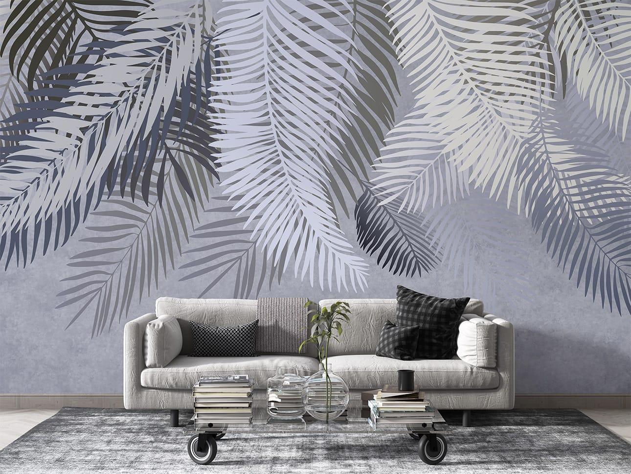 Фотошпалери флізелінові Styleo Print-walls Тропічний графіт 0331 300х250 см (Pw-0331/2)