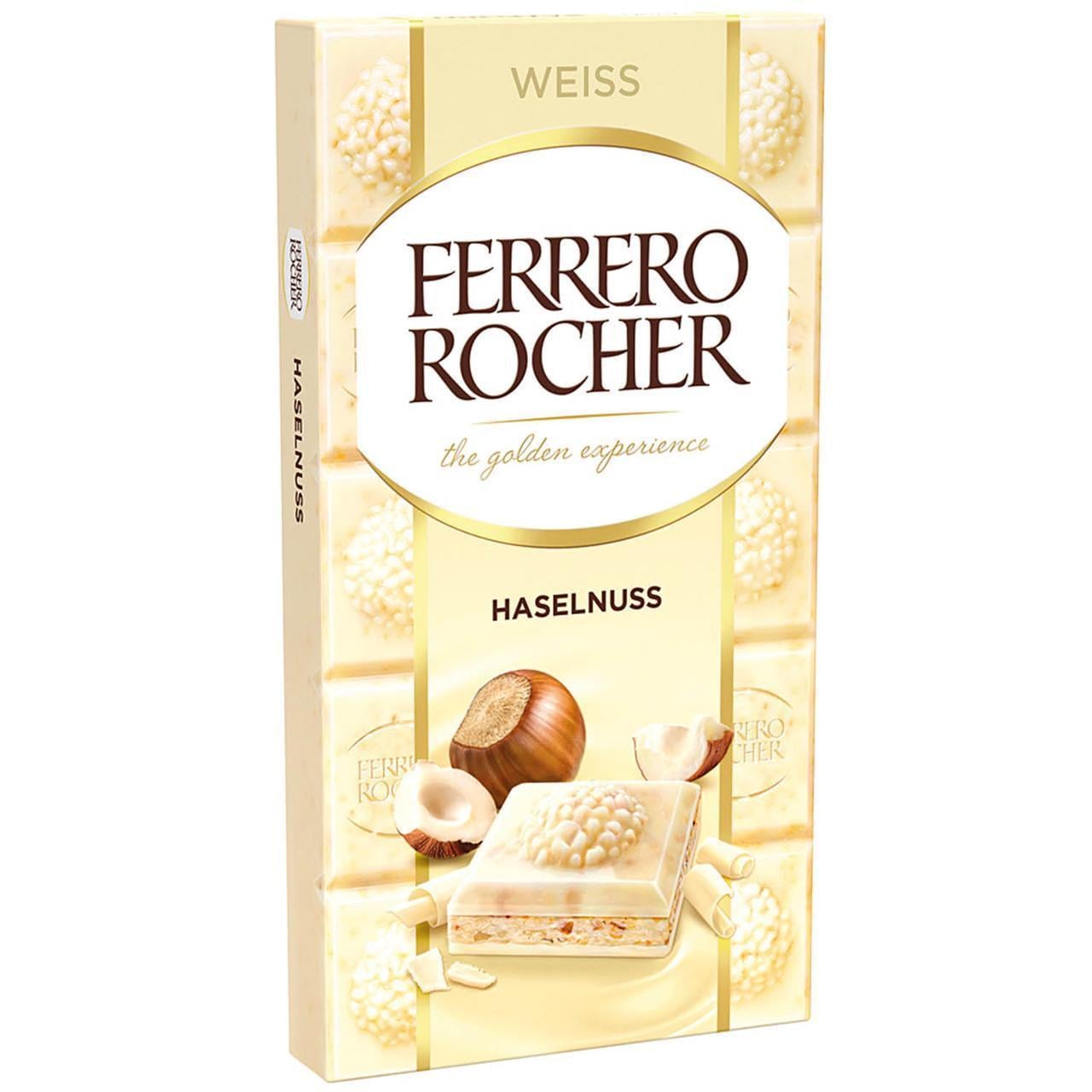 Шоколадка Ferrero Rocher Haselnuss White Chocolate 90 г (1946826919) Шоколадка Ferrero Rocher Haselnuss White Chocolate 90 г (1946826919)