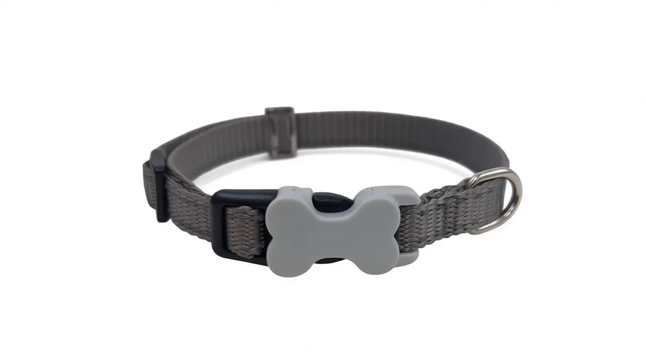 Ошейник для котов капроновый Бетти 1х19-30 см Серый