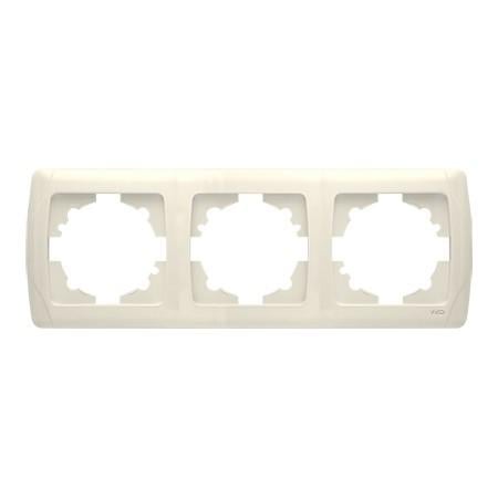 Рамка на 3 місця горизонтальна VIKO Carmen Кремовий (90572103) Рамка на 3 місця горизонтальна VIKO Carmen Кремовий (90572103)