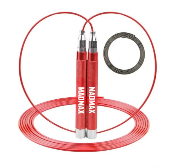 Скакалка скоростная на подшипниках алюминиевая MadMax MFA-286 Speed ​​jump Rope 3 м Red (MFA-286-RED-U)