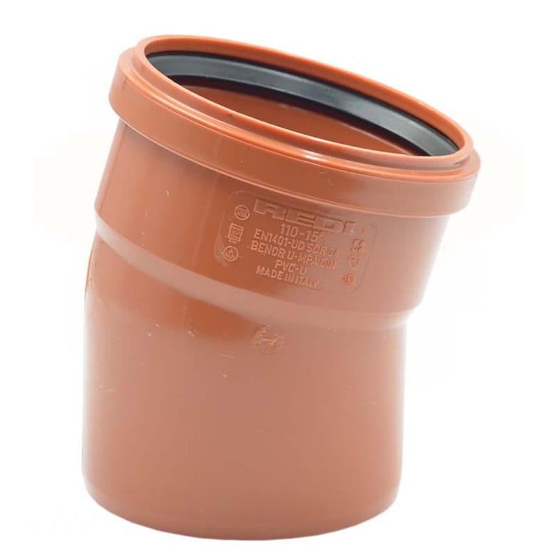 Колено наружной канализации REDI 250 мм 15° (0102591)