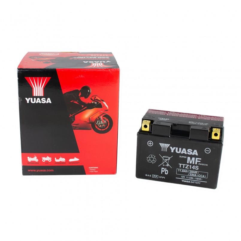 Аккумулятор YuasaBatteryEuropeGmb МОТО MF VRLA Battery AGM TTZ14S сухозаряженный 12V 11,8Ah