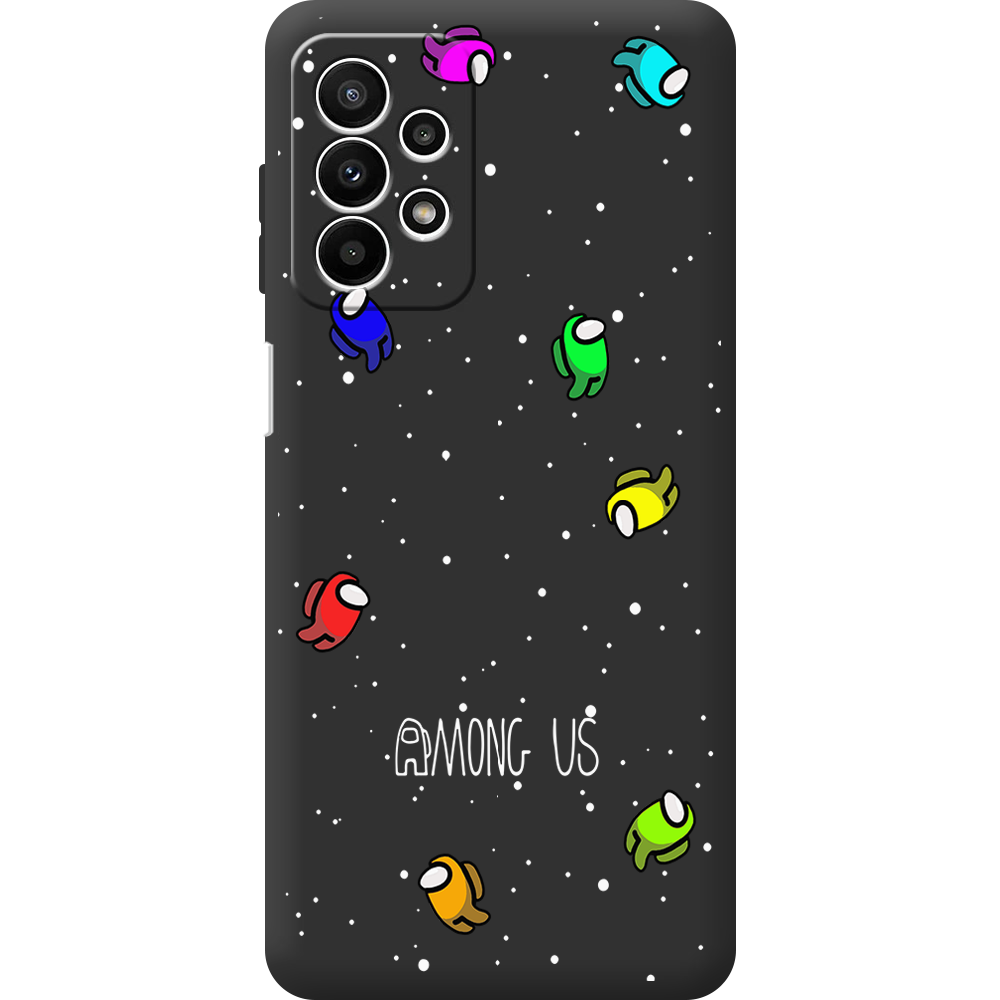 Чехол BoxFace Samsung Galaxy A23 (A235) Among Us Invisible Черный силикон (44373-bk76-44388)