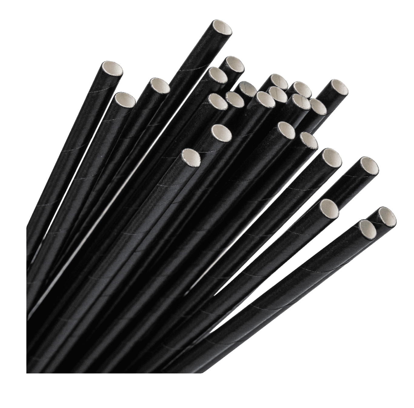 Трубочки бумажные 7х195 200 шт./уп. Черный - фото 1 Трубочки бумажные 7х195 200 шт./уп. Черный - фото 1