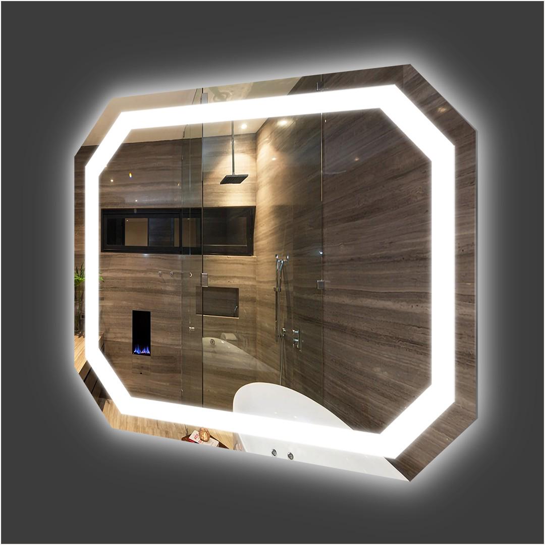 Зеркало фигурное Seria A Экватор ML-63 с подсветкой LED 70x90 см