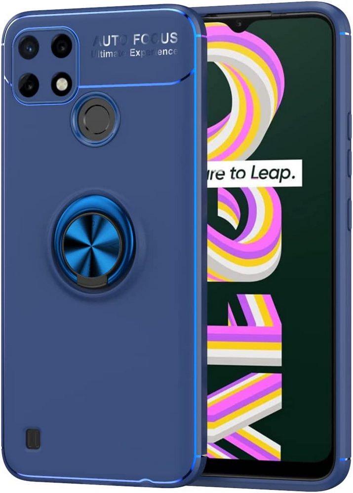 Чехол с кольцом Realme C21Y Autofocus Blue (29947-28)