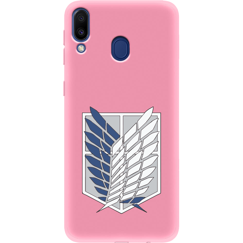 Чохол BoxFace Samsung M205 Galaxy M20 Атака Титанів Крила Свободи Рожевий силікон (36205-bk88-43046)