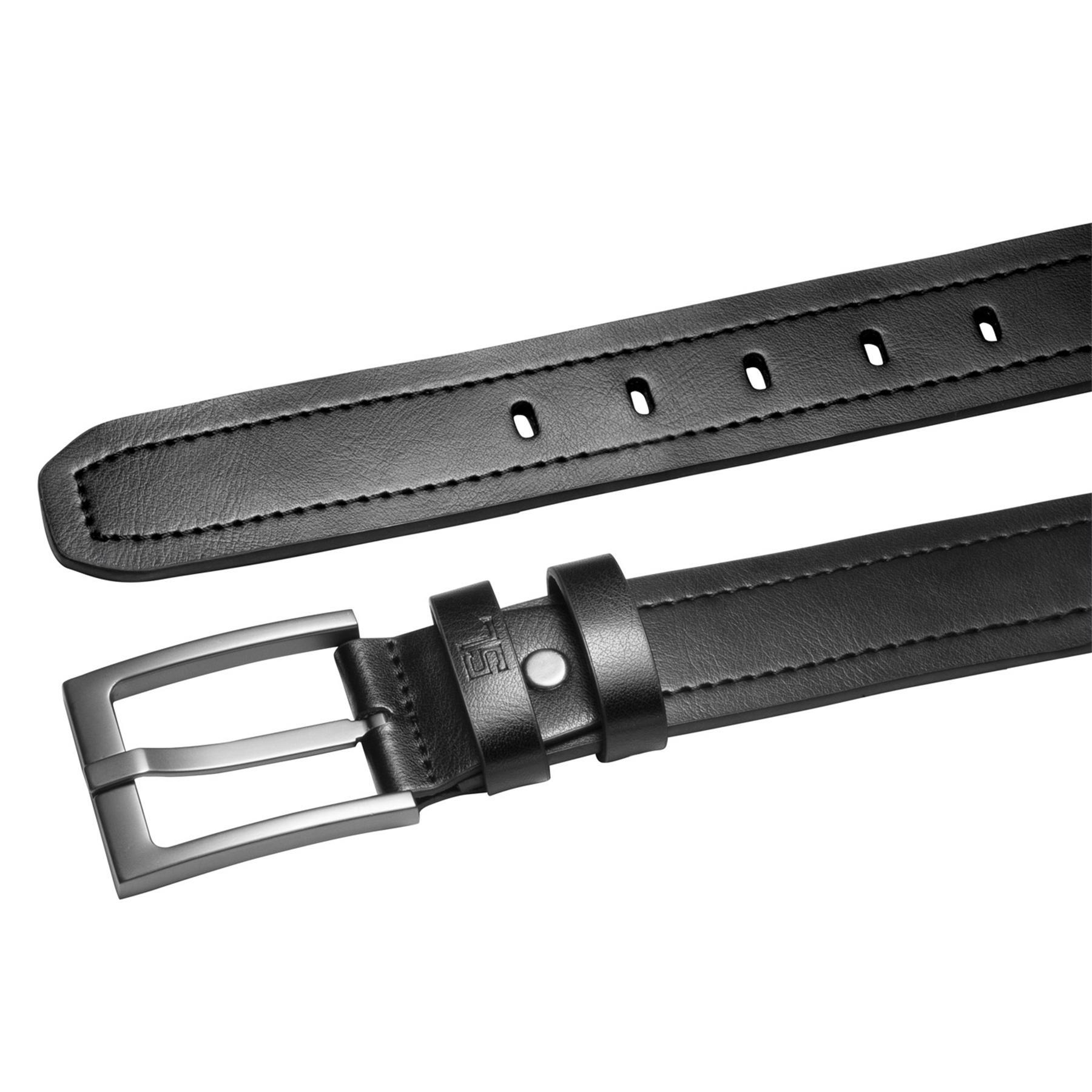 Ремень мужской кожаный SEMI LINE Black (P8236-0 XL) - фото 3 Ремень мужской кожаный SEMI LINE Black (P8236-0 XL) - фото 3