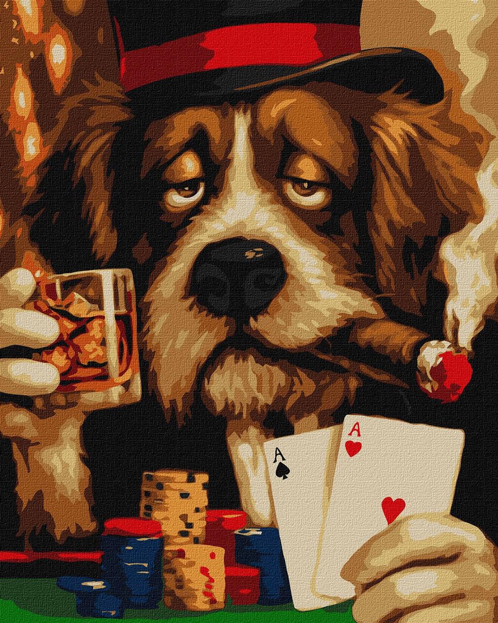 Картина по номерам Ideyka Бим действительно устал животные собаки 40х50 см