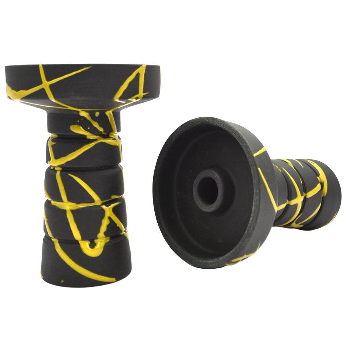 Чаша для кальяну Gusto Bowls Harmony Black Glaze Жовтий Чаша для кальяну Gusto Bowls Harmony Black Glaze Жовтий