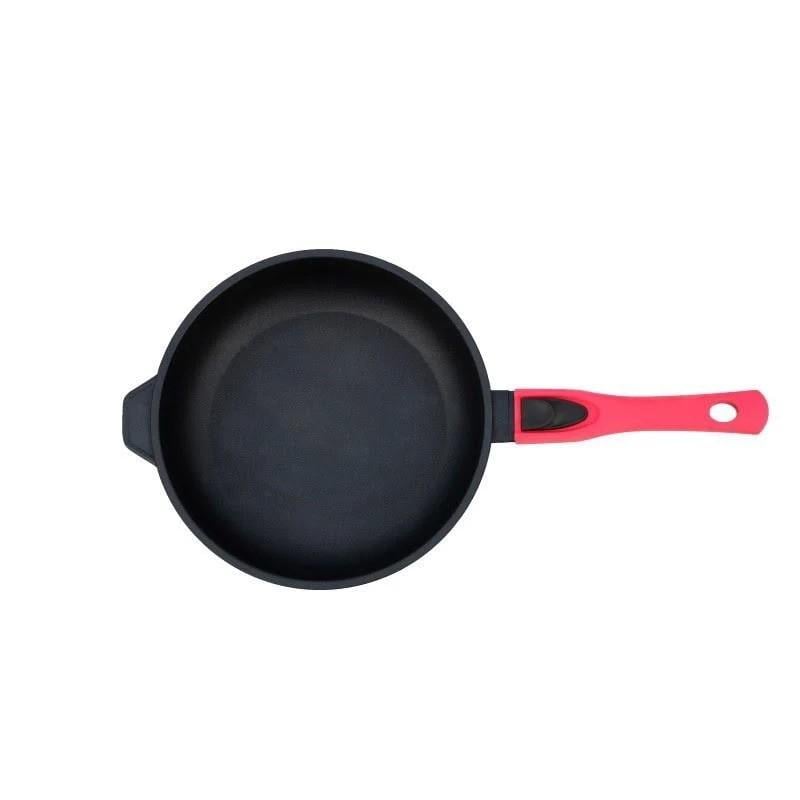 Сковорода со съемной ручкой и стеклянной крышкой Биол Titanal 22 см (2206ПС)