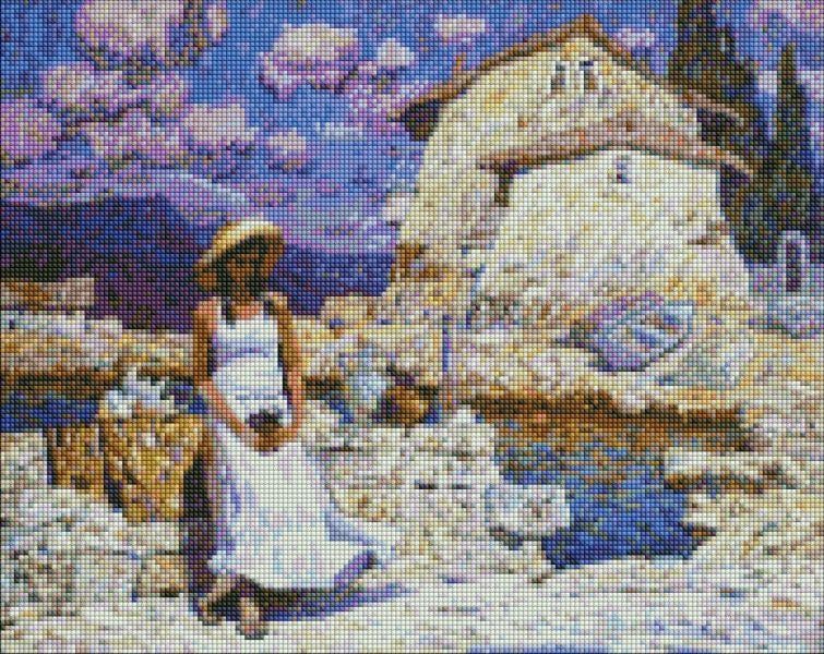 Алмазна мозаїка Продавчиня сувенірів ©tolstukhin artem 40х50 см (AMO7407)