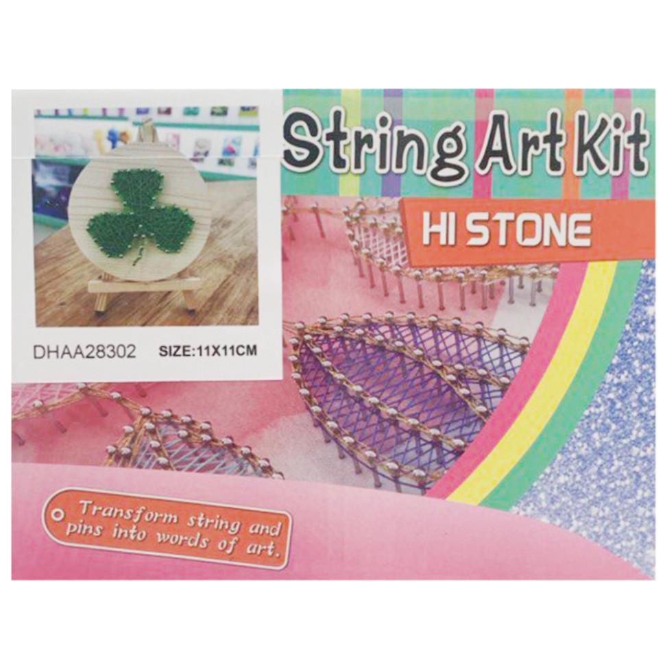 Дитячий набір творчості Bambi стрінг-арт клевер 17х3х12 см Хакі (RN-250-N-1184)