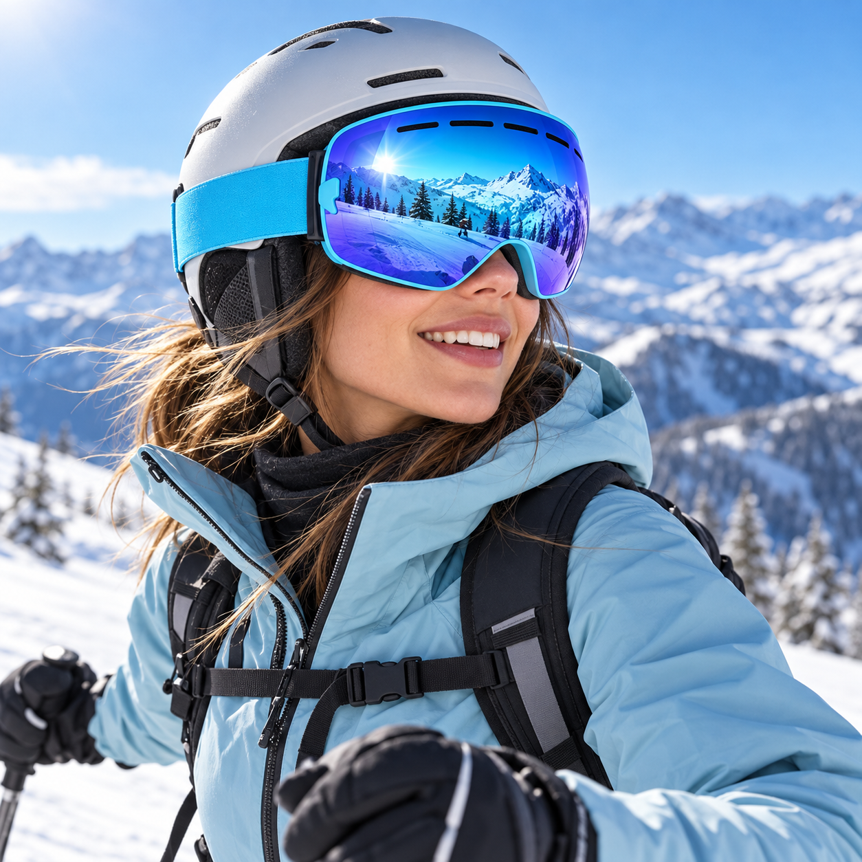 Маска горнолыжная Snow Goggles для лыж и сноуборд Маска горнолыжная Snow Goggles для лыж и сноуборд