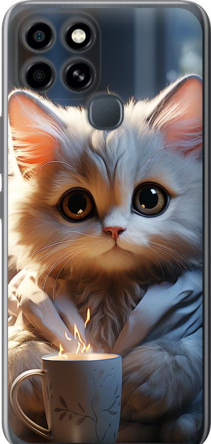 Чехол на Infinix Smart 6 White cat (5646u-2758-42517)