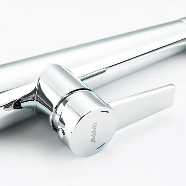 Змішувач для кухні з гнучким зливом Gappo G4398-15 Чорний/Хром - фото 11 Змішувач для кухні з гнучким зливом Gappo G4398-15 Чорний/Хром - фото 11