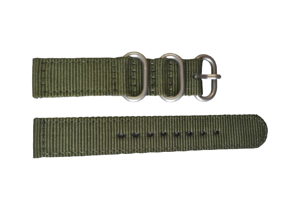 Ремінець для годинника Seiko 7s26 SNK805/SNK807/SNK809/SNK803 нейлон 18 мм Хакі (1504634260)