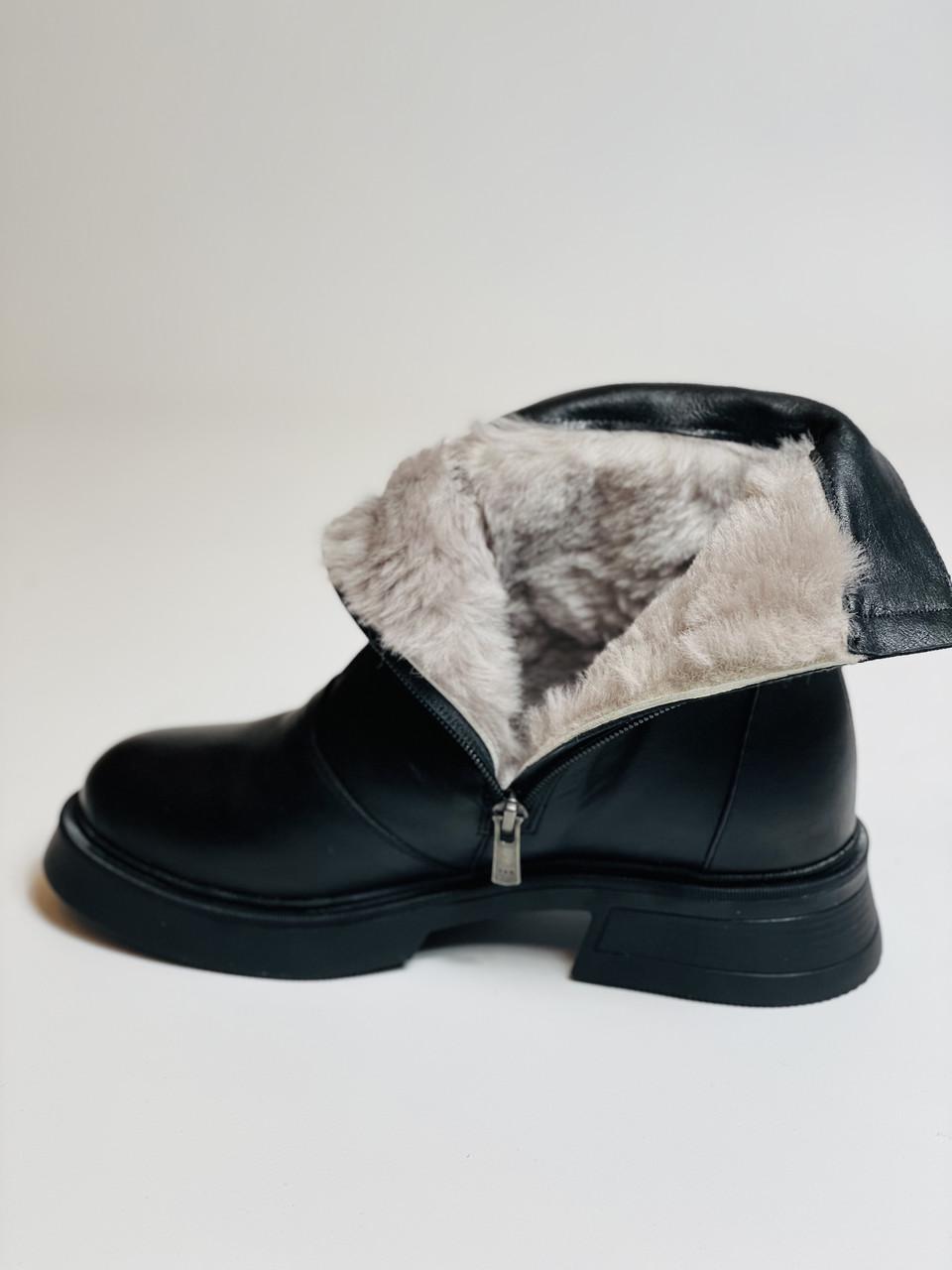 Ботинки женские зимние Corta Mussi р. 40 25,5 см Черный (2728) - фото 4