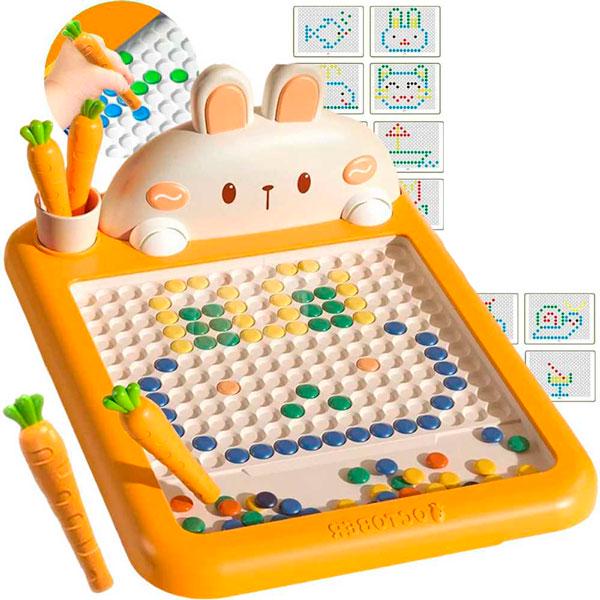 Мозаїка магнітна з морквиною-ручкою та 20 картками з завданнями від 3 років (id_3124)