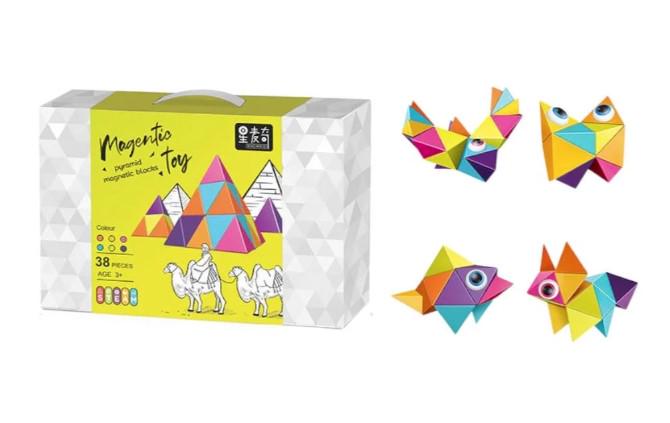 Конструктор магнітний 38 деталей Multicolor (156194)