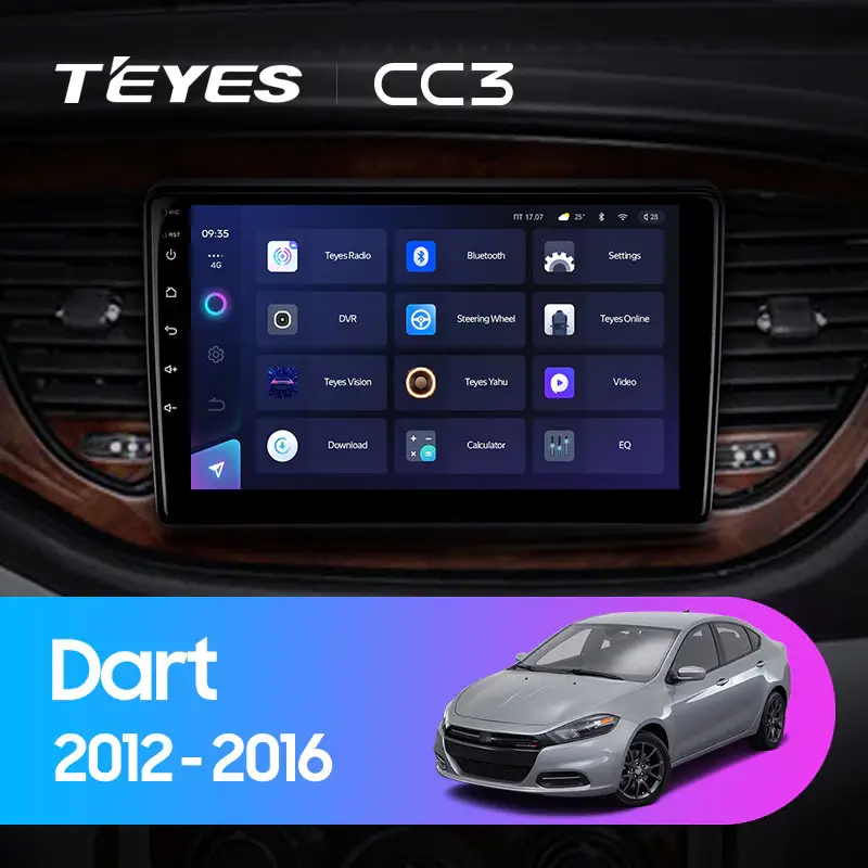 Автомагнитола штатная Teyes CC3 360° для Dodge Dart 2012-2016 Android - фото 3