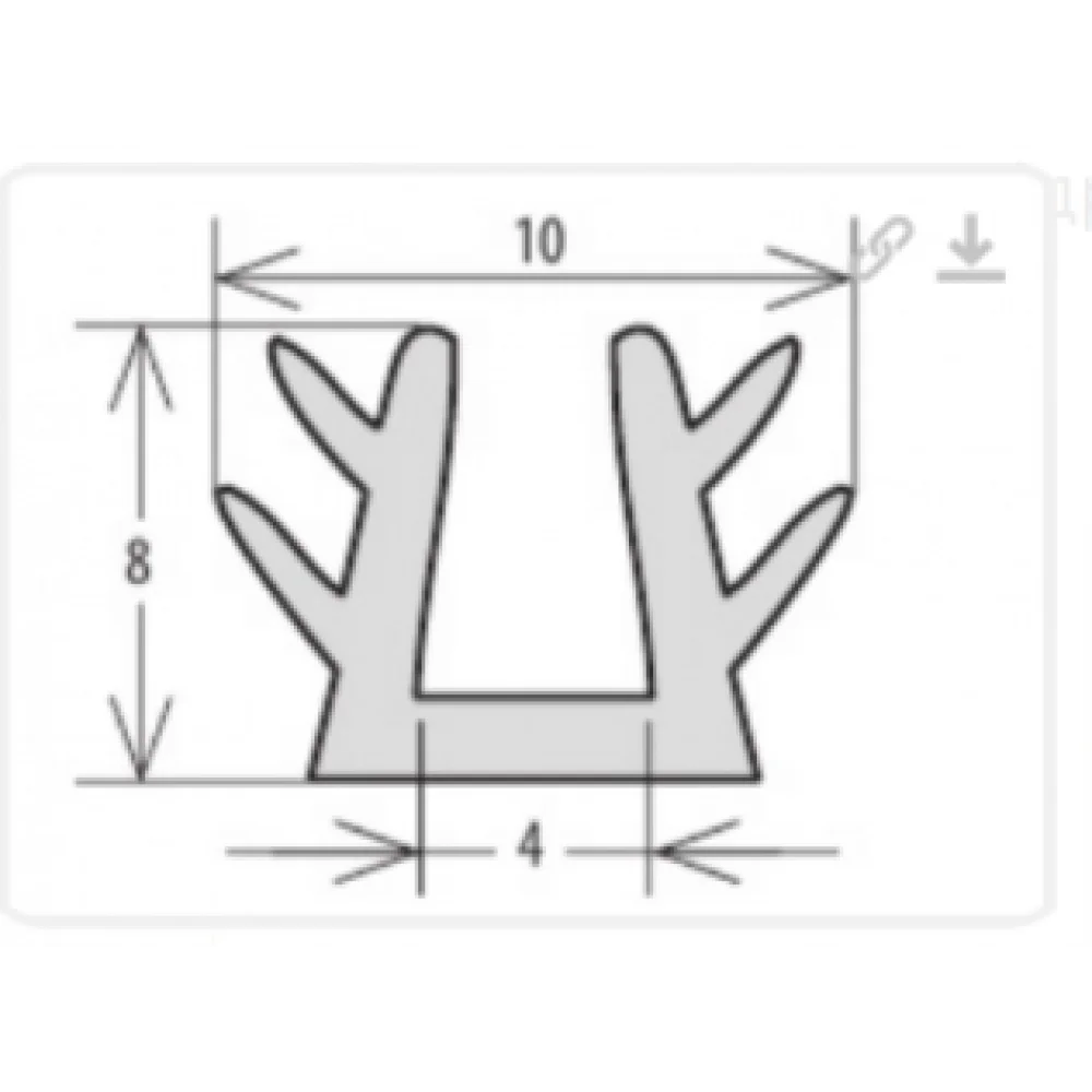 Ущільнювач для розсувної системи Sigma Premium 1 м/п Прозорий (AF0995) - фото 2 Ущільнювач для розсувної системи Sigma Premium 1 м/п Прозорий (AF0995) - фото 2