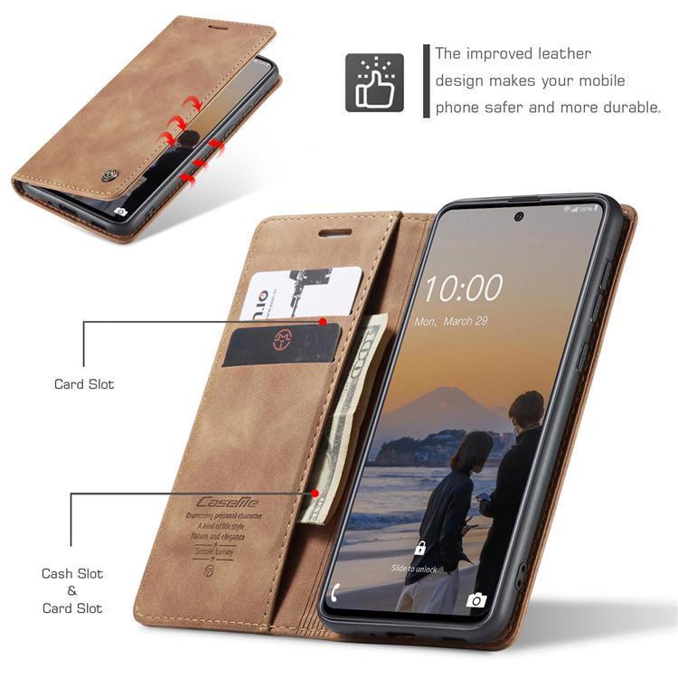 Чохол книжка з магнітом Samsung Galaxy A73 A736 CaseMe Brown (29273-30) - фото 6