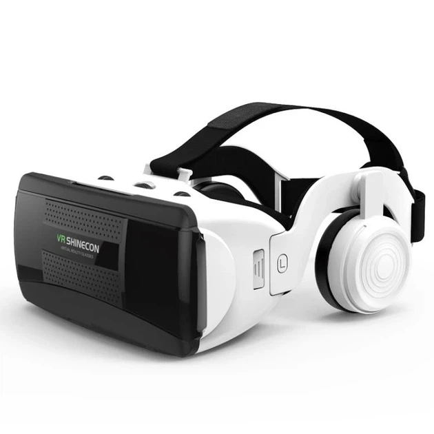 Очки vR Shinecon SC-G06EB+ Bluetooth с 3D-эффектом и наушниками для смартфонов 4,7-7"