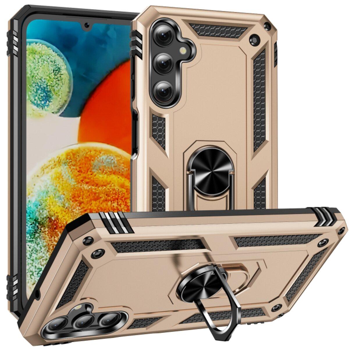 Противоударный чехол для Samsung Galaxy A34 5G Cosmic Robot Ring / Gold