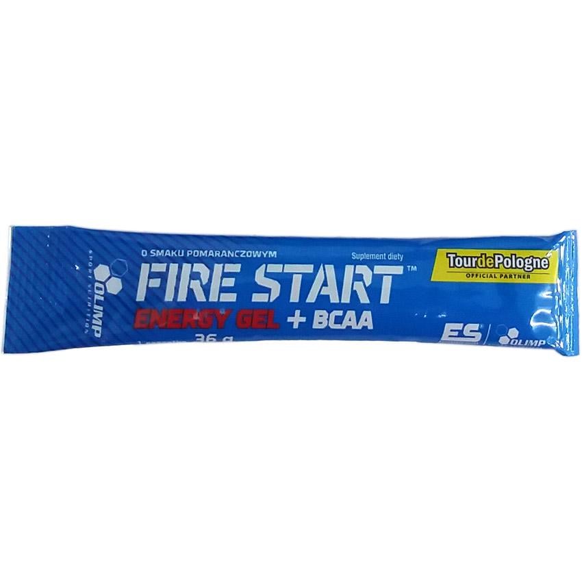 Энергетик Olimp Nutrition Fire Start Energy Gel+BCAA 20 sachet Green Apple - фото 2