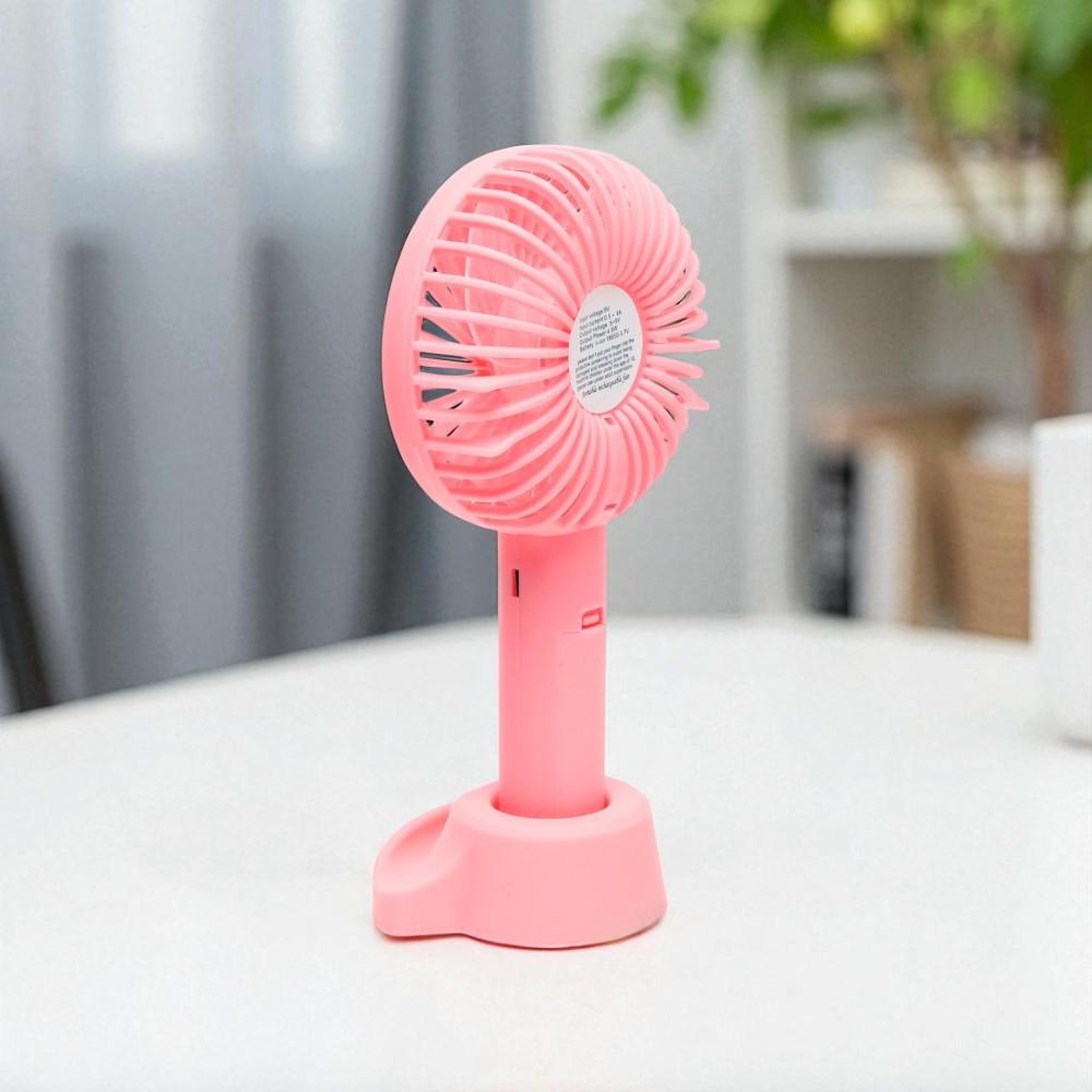 Вентилятор-мини ручной на аккумуляторе X-9 800 мАч USB 3 скорости съемная подставка Розовый (38-рож-6372) - фото 7 Вентилятор-мини ручной на аккумуляторе X-9 800 мАч USB 3 скорости съемная подставка Розовый (38-рож-6372) - фото 7