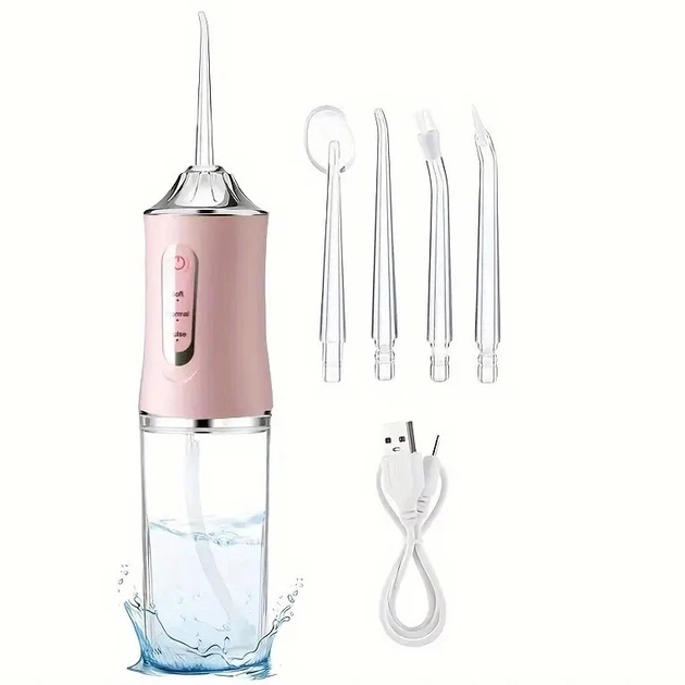 Ирригатор Oral Irrigator S3J2 200 мл 1500 мА·ч IPX7 3 режима Розовый (PH00601)