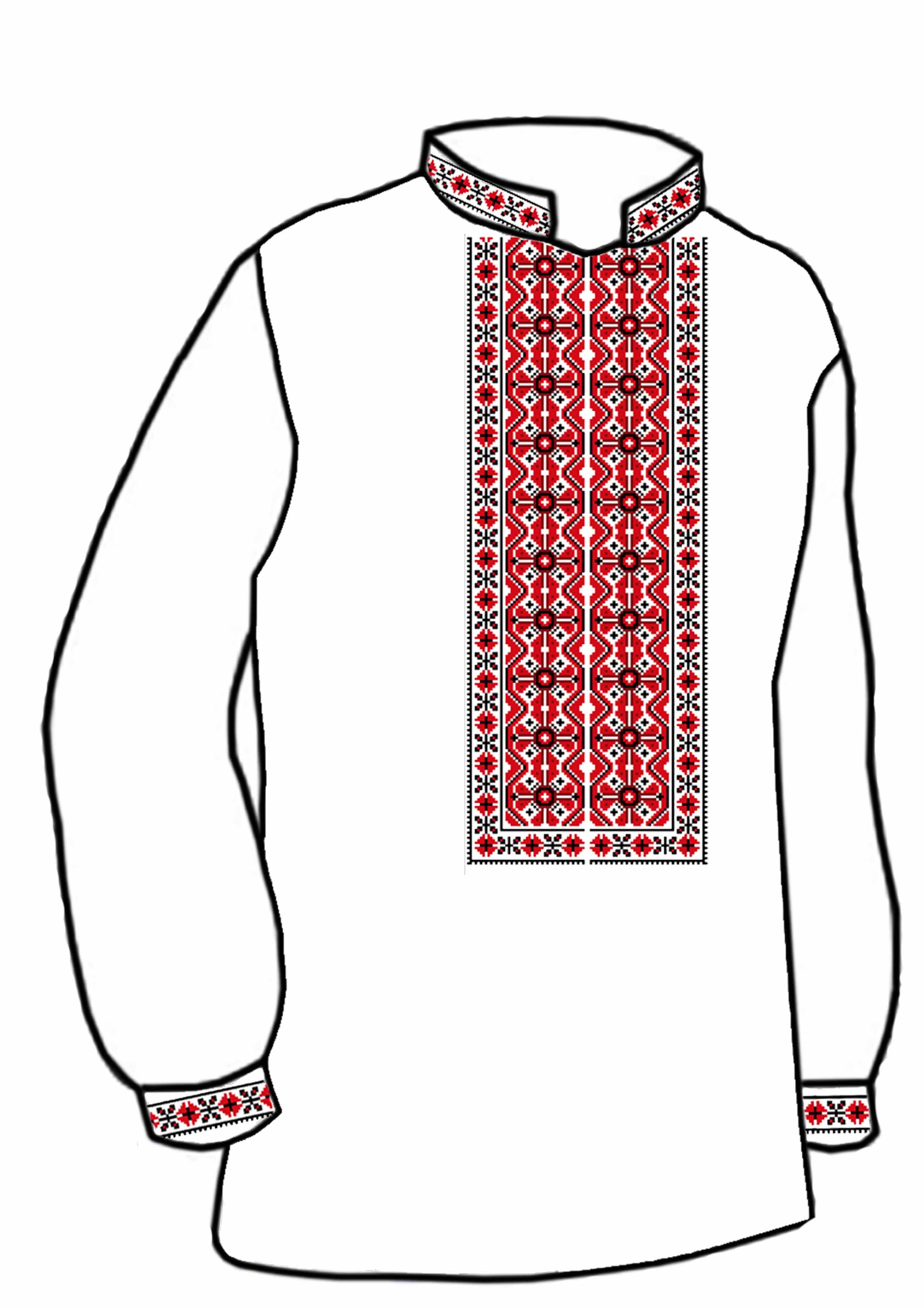 Заготовка для вишивки нитками або бісером/сорочка чоловіча не пошита СЧД-200 домоткане полотно Заготовка для вишивки нитками або бісером/сорочка чоловіча не пошита СЧД-200 домоткане полотно