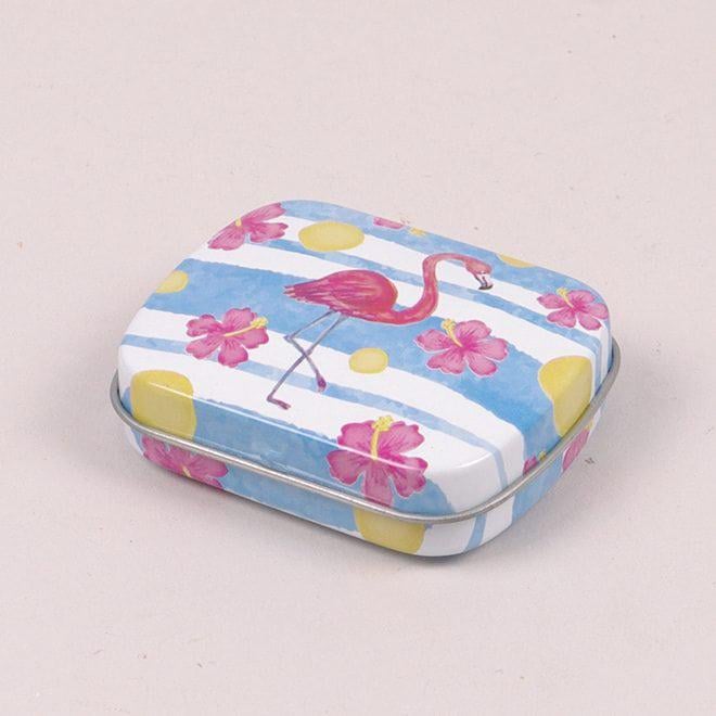Коробочка металлическая Flora Фламинго для хранения мелочей (25235)