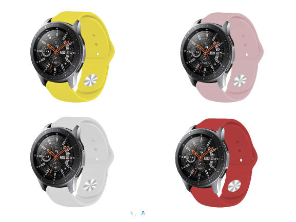 Набор силиконовых ремешков BeCover 4 цвета для Xiaomi iMi KW66/Mi Watch Color/Haylou LS01/Haylou LS02 Girl (706520)