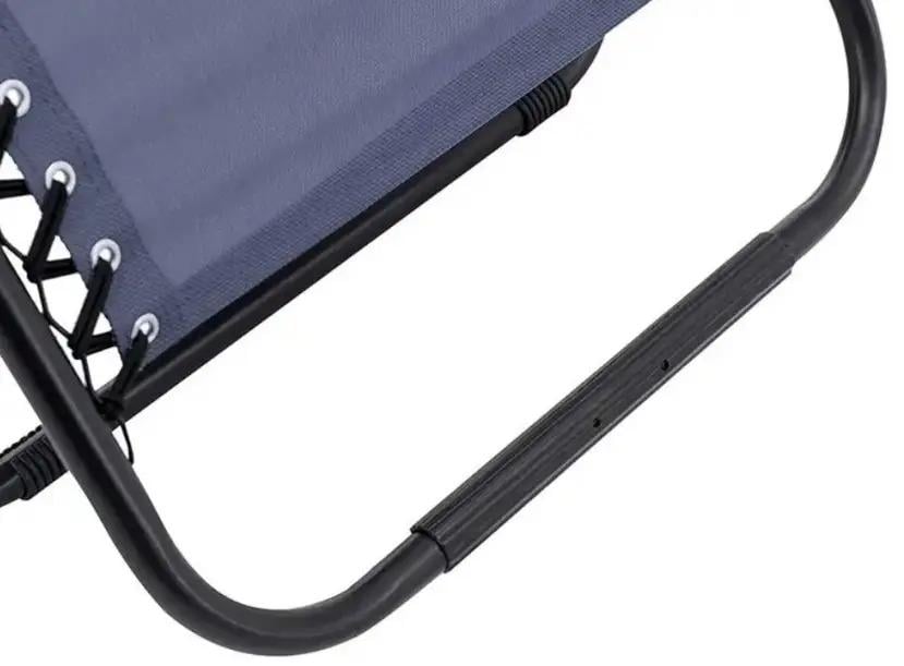 Шезлонг раскладной с подголовником и подлокотниками с регулируемым положением 160 см Серый - фото 5 Шезлонг раскладной с подголовником и подлокотниками с регулируемым положением 160 см Серый - фото 5